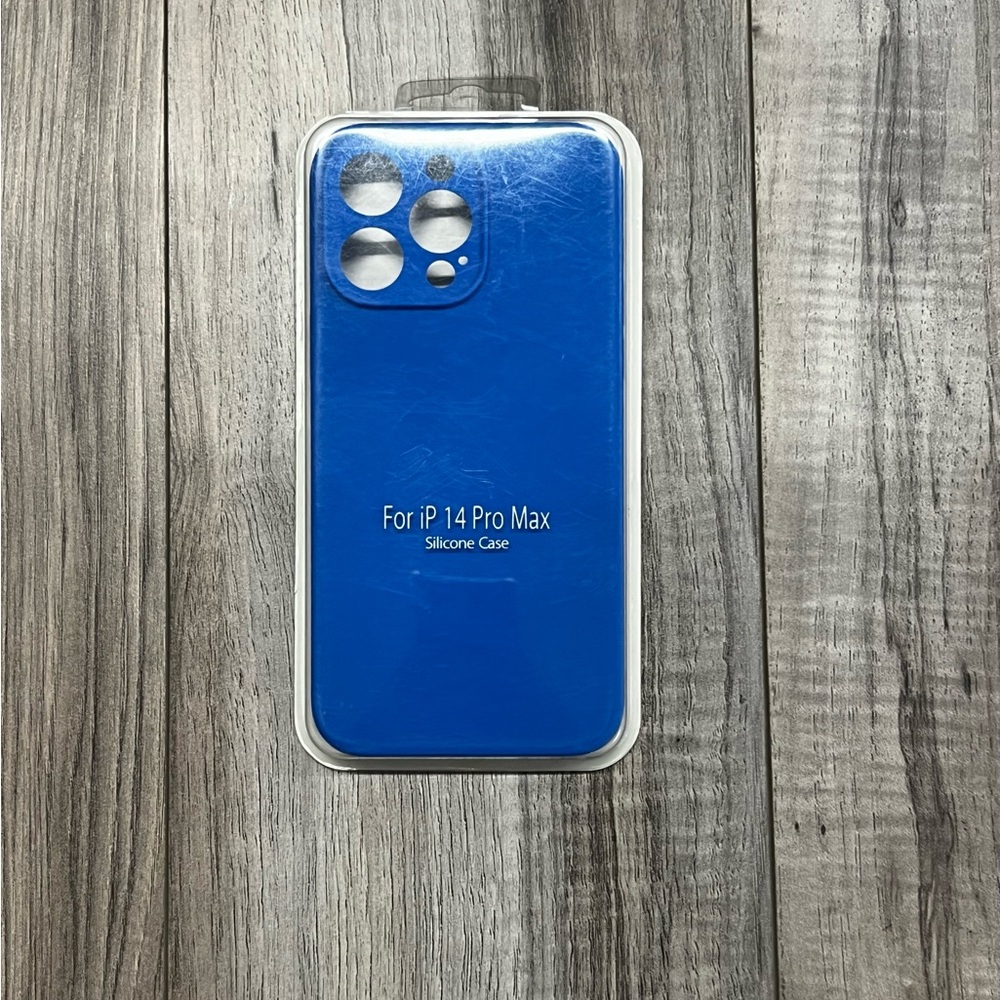 Blue IPhone 14 Pro Max silicone phone case, NWOT